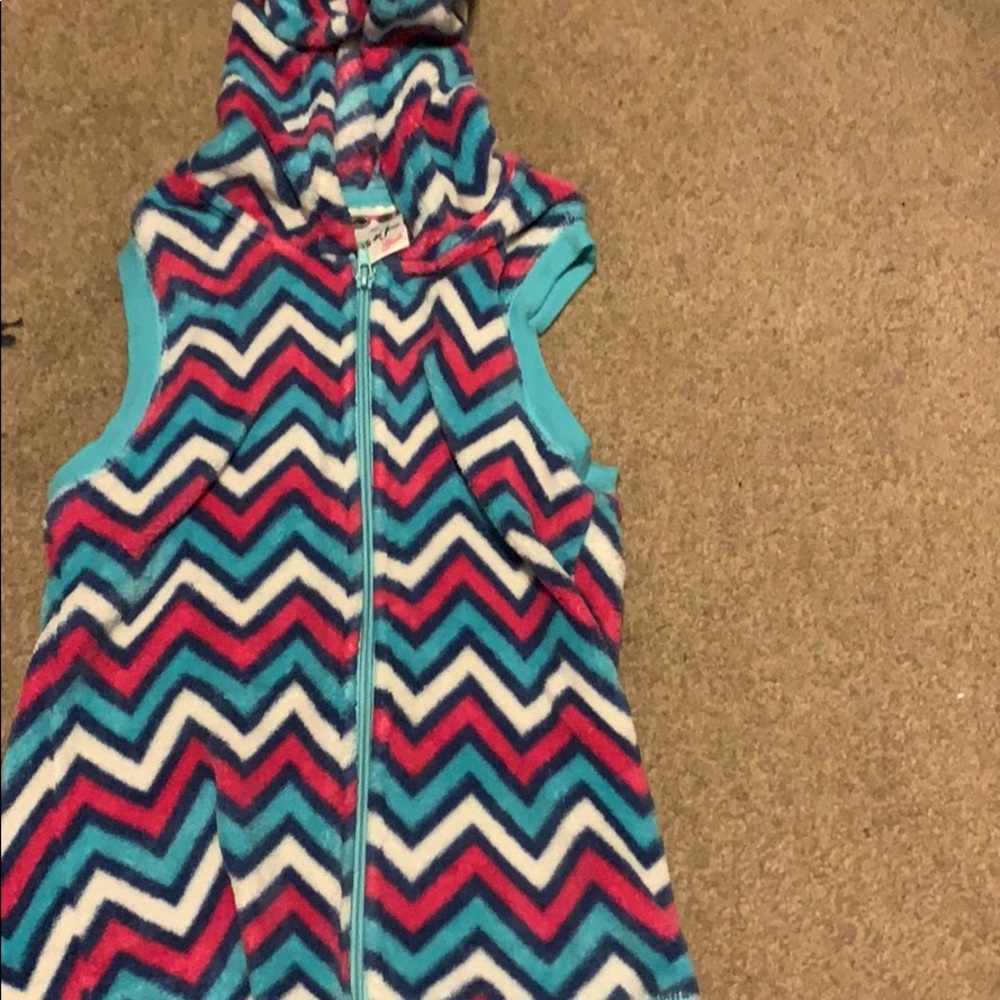 A hooded vest